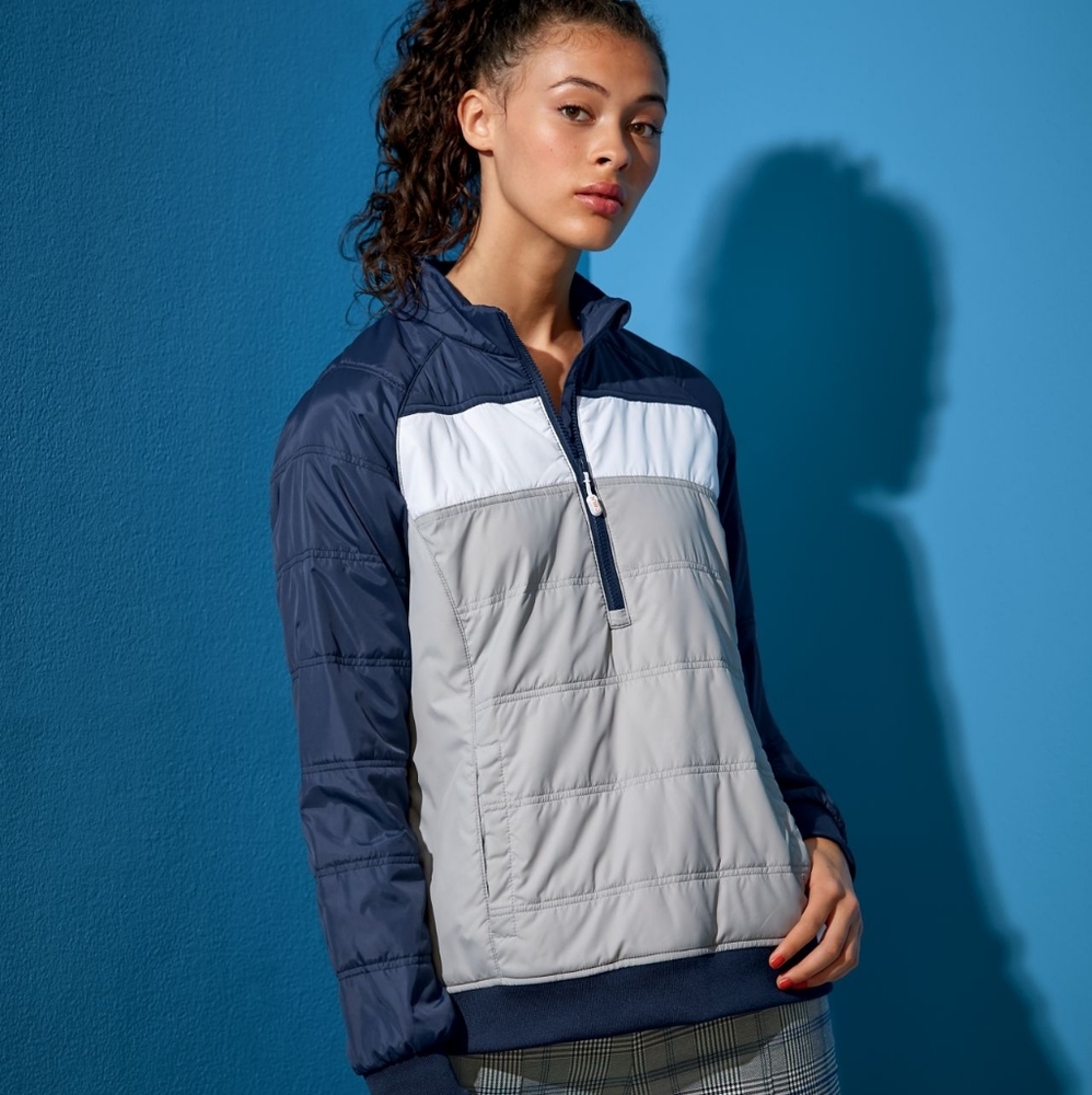 Cutter & Buck Navy Gray Insulated Puffer Jacket